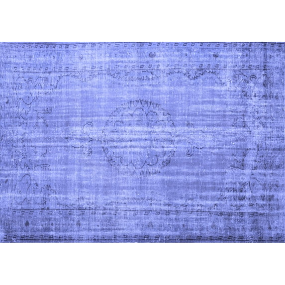 Ahgly Company Indoor Rectangle Persian Blue Traditional Area Rugs, 7' x 10'