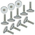 thumbnail image 1 of M8 x 25 x 28mm Leveling Feet Adjustable Leveler Desk Leg, White Cap, 12pcs, 1 of 7