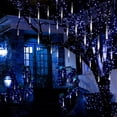 thumbnail image 6 of Meteor Shower Rain Lights, Outdoor Drop Icicle Snow Fall String LED Waterproof Christmas Lights with 50cm 8 Tube 240 LEDs for Holiday Party Wedding Christmas Tree Decoration(Blue), 6 of 7