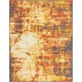 thumbnail image 2 of Unique Loom Outdoor Coastal Collection Area Rug - Okyanus (7' 10" x 10' Rectangle Multi/Orange), 2 of 9