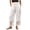 White, variant on Women Ruffle Long Bloomer Mid Rise Lace Pettipants Pantaloons Patchwork Casual Loose Cropped Slips Pants Pajama Pink M