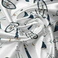 thumbnail image 5 of Ambesonne Sailing Window Valance, Anchor Sailboat Compass, 54" X 18", Dark Teal Camel White, 5 of 5