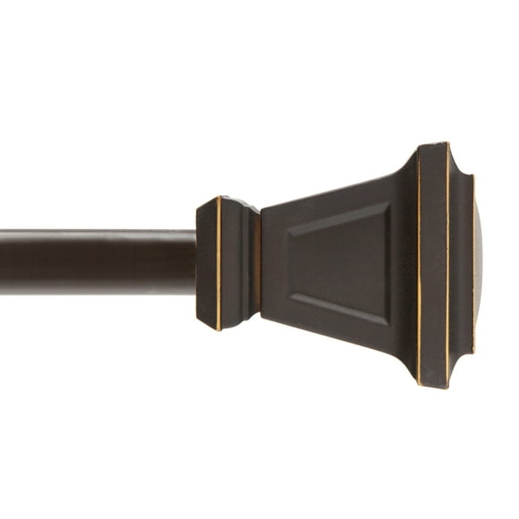 Kenney KN75350 Seville Tringle à Rideau Décorative Standard pour Fenêtre 5/8 Pouces, 28-48 Pouces, Bronze Huilé