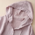 thumbnail image 4 of Sun Shirts for Women Long Sleeve UV Protection UV Long Sleeve Shirt Women Women's Comfortable New Hooded Sun Clothing Long Sleeved Air Conditioning Shirt Coat Thin Loose Leisure Beach Top, 4 of 9