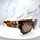 thumbnail image 5 of MIU MIU Sunglasses NIB Runway MU09WS Authentic Brown VAU06B Rectangle Square, 5 of 6