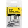 thumbnail image 1 of 3/16" Aluminum Sleeves - 20 Pack, 1 of 1