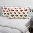 thumbnail image 4 of Cute Ladybugs Throw Pillow Covers, Spring Botanical Leaves Farmhouse Soft Breathable Pillow Cases with Invisible Zipper for Sleeping, Small Pillowcases for Couch Bed Sofa Chair 16x24 Inches, 4 of 9