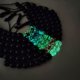 thumbnail image 5 of Pulsera luminosa que brilla en la oscuridad, cuentas de obsidiana, pulsera de moda para oración, 5 of 5