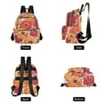 thumbnail image 4 of FORMRS Mini Backpack Purse for Women Travel Daypack Casual Shoulder Bag, Orange Hand Drawn Floral, 4 of 7