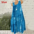 thumbnail image 2 of 2022 Mode Féminine Sexy Été Fleur Imprimé Col Rond Sans Manches Robe à Volants XS-8XL, 2 of 6