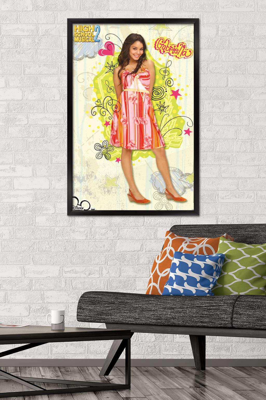 High School Musical 2 - Gabriella Wall Poster, 22.375" x 34" Framed