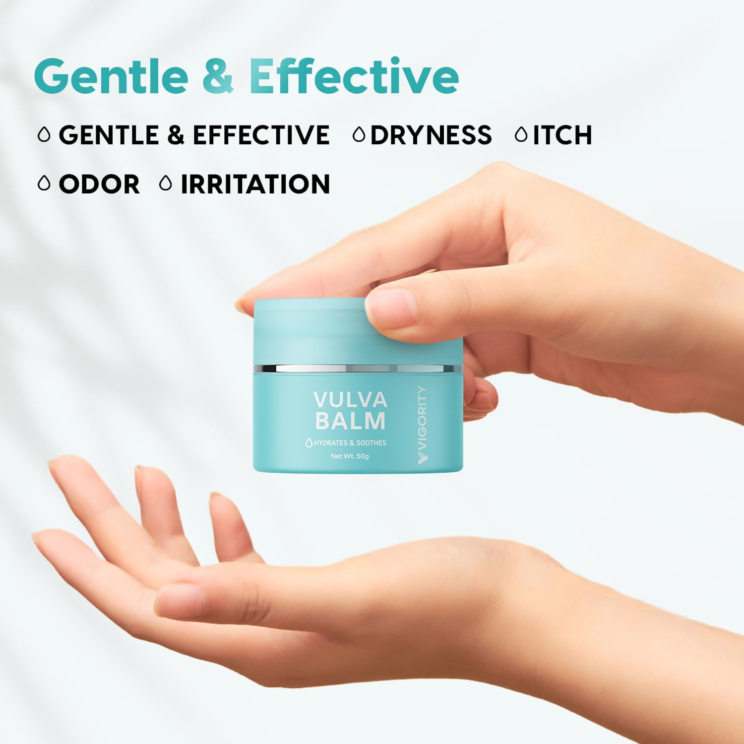 Vigority Vulva Balm Vaginal Moisturizer for Women: Intimate Skin Care Relieves Dryness, Itch, Odor & Irritation - Menopause Suppor With Beeswax, Shea Butter, Emu Oil, and CoQ10 - Estrogen Free