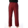 thumbnail image 3 of #followme Men's Flannel Pajamas - Plaid Pajama Pants for Men - Lounge & Sleep PJ Bottoms (Red & Black Plaid, X-Large), 3 of 3