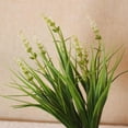 thumbnail image 5 of 10 Bundles Artificial Plants Outdoor Fake Monkey Grass with Flowers for Pot UV Resistant Garden Decor for Window Garden Patio Hanging Planter Pathway Front Porch (Grass with Flowers), 5 of 5