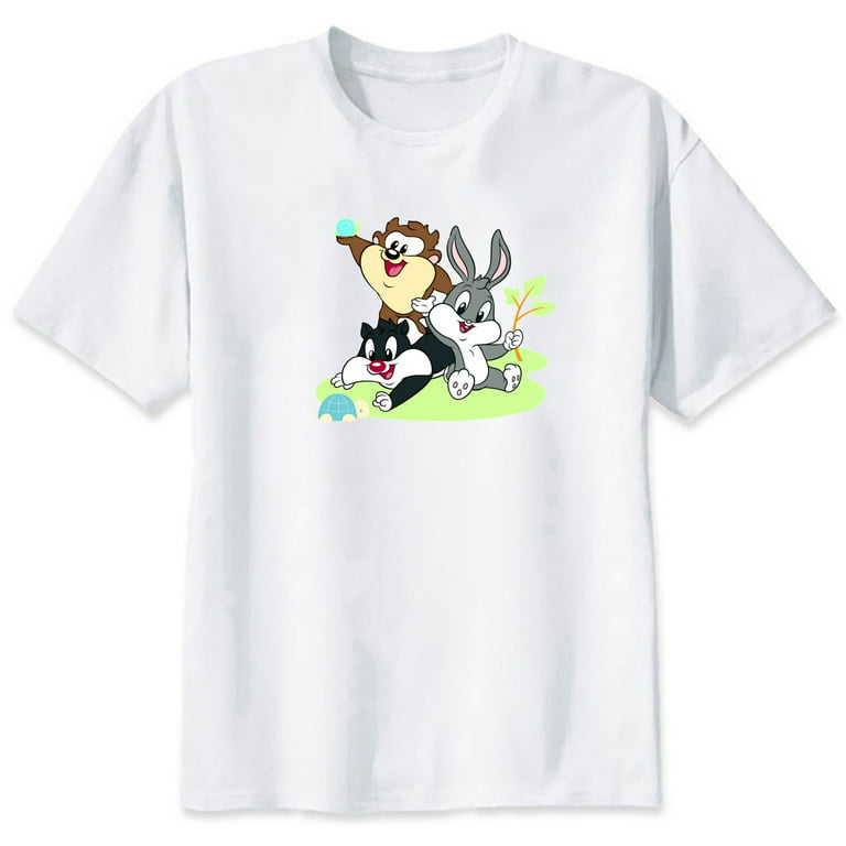 Kids T Shirt Baby Looney Tunes Road Runner Cartoon Movie T-shirt Cute Loose Cotton Tops Black White Gray Blue Girls Casual Tops Boys Clothing - Walmart.com