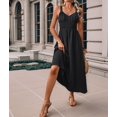 thumbnail image 3 of Gdvsclr Women'S Smocked Maxi Dresses 2025 Summer Beach Sundress Casual Spaghetti Strap Swing A Line Long Flowy Dress, 3 of 7
