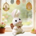 thumbnail image 4 of Luoshdecor Mini Bunny Figurines,Cute Resin Rabbit Miniatures for Cake Toppers, Desk & Car Decorations, 4 of 6