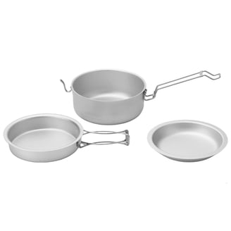 Coleman Aluminum Mess Kit, 5-Piece Camping Cookware Set