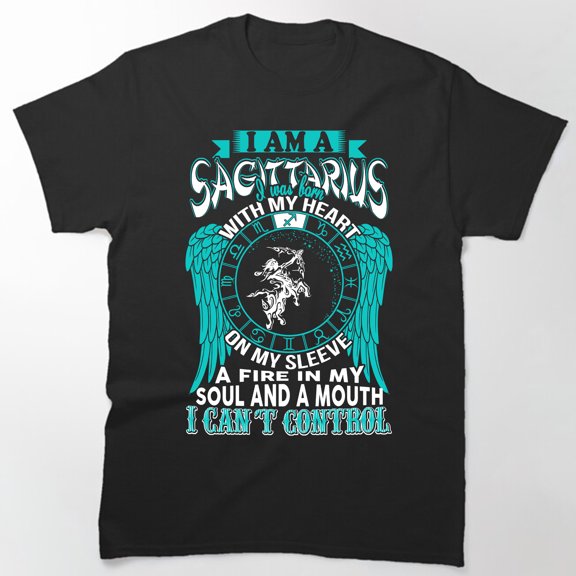 Sagittarius Zodiac T-Shirt, Astrology Graphic Tee, Fire Sign Horoscope Shirt for Men