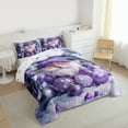 thumbnail image 2 of Manfei Christmas Gnome Bedding Comforter Set,Merry Christmas Twin Comforter Sets,Purple Xmas Ball Bedding Set For Girl Boys,Super Cozy Room Decor Reversible,2-Piece, 2 of 7