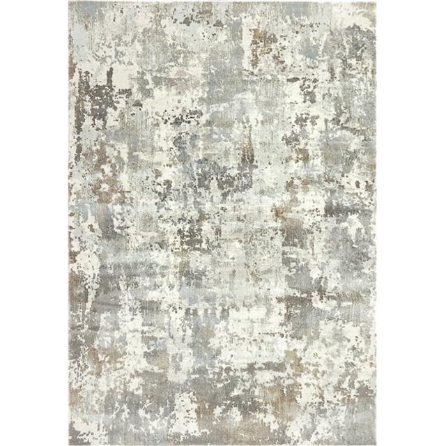 Dynamic Rugs CC463528190 3 ft. 11 in. x 5 ft. 7 in. Castilla 3528 Rectangle Modern Area Rug - 190 Cream & Grey