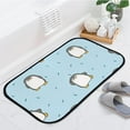 thumbnail image 2 of GZHJMY Soft Bath Door Mat Rug Cute Cartoon Penguin Blue Non Slip Dootmat Entry Mats for Bathroom Living Room Front Door Carpet Runner, 2 of 7