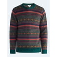 thumbnail image 6 of Free Assembly Men's Fair Isle Sweater with Long Sleeves, Midweight, Sizes XS-3XLT, 6 of 6