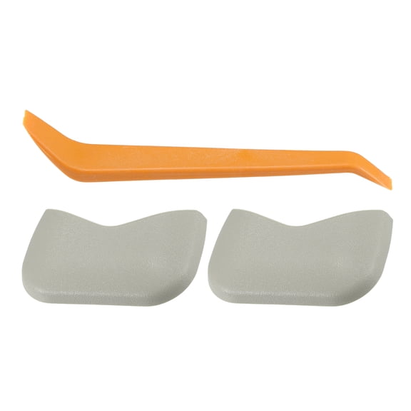 Unique Bargains Makeup Mirror Cover Sun Visor Cap Clip for Nissan Rogue No.964203TS0A Sun Visor Bolt Cover Grey 1 Set