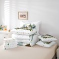 thumbnail image 5 of Feelyou Magic Reindeer Moose Bedding Comforter Set 7pcs for Teens, Winter Christmas Animal King Bedding Sets, Retro Xmas Flower Reversible Bed Sheets, Breathable Home Decor, 5 of 7
