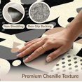 thumbnail image 6 of ODIKA 8'x10' Washable Area Rug Modern Composition Scattered Dots Triangles Contrasting Block for King Size Bedroom Under Bed, Master Suite, Non-Shedding, Easy Care, 6 of 7