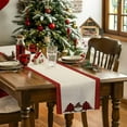 thumbnail image 4 of Christmas Gnome Checkered Tree Table Runner 13x90in Non-Slip Cotton Linen Table Runners, Red Black Linen Buffalo Plaid Dresser Scarves TableRunner for Dinner Kitchen Dining Wedding Party, 4 of 9