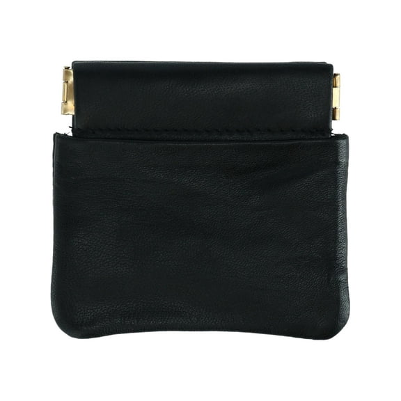 CTM Leather Push Mouth Coin Wallet with Card Slots