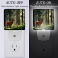 thumbnail image 2 of PhooArto Cartoon Forest Wilderness Deer Plug in LED Night Light Auto Sensor Dusk to Dawn Decorative Night for Bedroom, Bathroom, Kitchen, Hallway, Stairs, Baby's Room, Energy Saving, 2 of 7