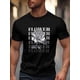 thumbnail image 3 of Camisetas de manga corta con dibujo floral de rosas para hombre, cuello redondo, textos florales, color negro-S, 3 of 8