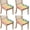 Colorful Spots Pattern, variant on Blue Roses and Butterflies Pattern Seat Covers for Dining Room Chairs Set Of 6,Stretch Printed Washable Chair Seat Cover with Elastic Ties and Button,Removable Waterproof Couch Cushion Covers