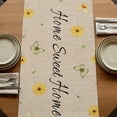 thumbnail image 5 of Table Runners 90 Inches Long Dress Scarves, Sunflowers Dog Farmhouse Coffee/Dining/Kitchen Table Runner for Living Room, Spring Watercolor Floral Stars on Linen 13x90 Inch, 5 of 9