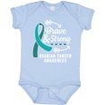 thumbnail image 3 of Inktastic Ovarian Cancer Awareness Brave and Strong with Arrows Boys or Girls Baby Bodysuit, 3 of 5