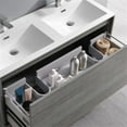 thumbnail image 4 of Fresca Catania 48" Wall Hung Double Sinks Wood Bathroom Vanity in Ocean Gray, 4 of 8
