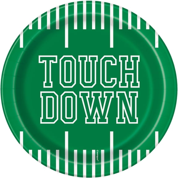 Football 7" Party Plates, 30ct