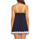thumbnail image 4 of Gibobby Ropa interior mujer sexy Conjunto de Lencería de Malla, Conjunto de Lencería Elegante para Dama para Noche de Bodas(Marina, G), 4 of 5