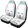 thumbnail image 1 of ABPHQTO Juego de 2 fundas para asientos de coche Beauty Universal Auto Asientos delanteros Protector para coche, SUV sedán, camión, 1 of 4