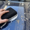 thumbnail image 4 of Car Applicator Sponge Block, Rectangular Polishing Pad Smooth Finishing, Soft Material for Waxing Buffing Exterior Paint Care, Black 4.72x3.15x1.18in, 4 of 6