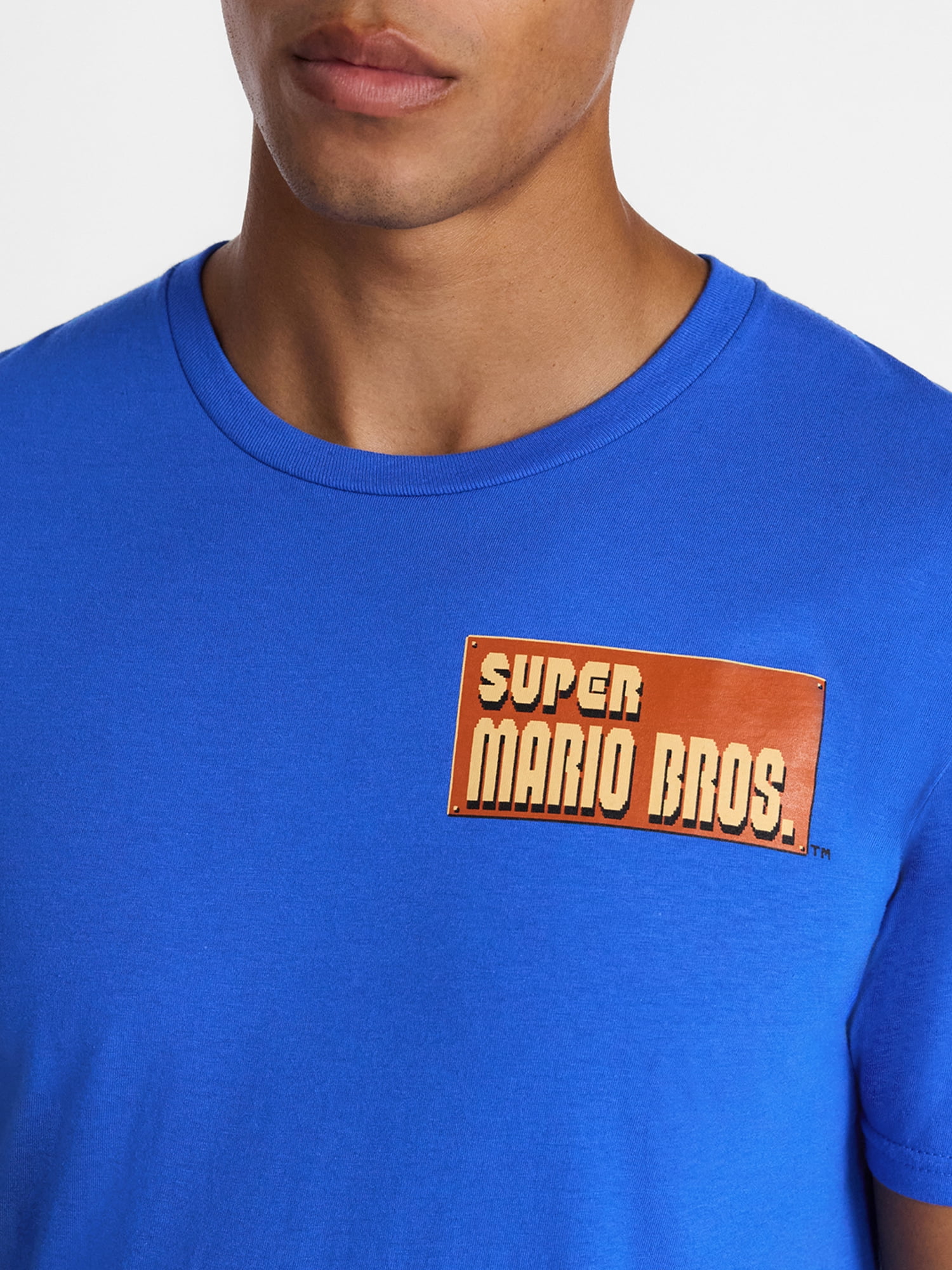 Super Mario Bros Men's Big Men's Graphic Tee with Short Sleeves, Sizes S-3XL