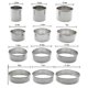 thumbnail image 2 of 12PCS Stainless Steel Round Cake Mold Baking Mousse Ring Kitchen Tools Pizza Cooking Cookie Cutter, 2 of 5