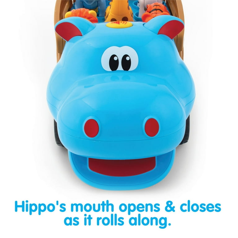 Kidoozie Harry Hippo Safari Truck Ages 12 months+, Posable Animals