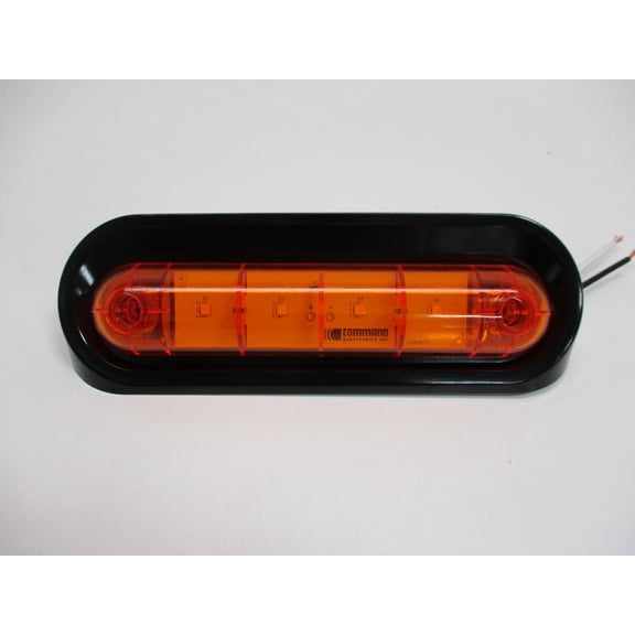 Amber LED 12V RV Camper Trailer Porch Security Light / Angled Black Base