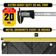 thumbnail image 4 of Core Tarps Extreme Heavy Duty 20 Mil Tarp Cover, Waterproof, UV Resistant, Rip and Tear Proof, Poly Tarpaulin with Reinforced Edges for Roof, Camping, Patio, Pool , Boat (Grey Wood/Black 20′ X 30′), 4 of 7