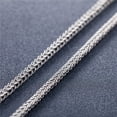 thumbnail image 3 of ZMY Home Stainless Steel Jewelry 3.0mm Width 29.5inch Length Basketweave Silver Chain Necklace, 3 of 5