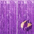 thumbnail image 3 of Destyer 1pcs Set Streamers Party Decorations Streamers Decorations 6.5ft Tinsel Curtain Backdrop Photo Backdrop For Birthday Purple 6.5ft 2Set, 3 of 6