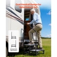 thumbnail image 4 of VEVOR RV Steps with Handrail, 2 Steps, 660 lbs Load Capacity, Heavy Duty Outdoor RV Stairs with Non-Slip Mat for Elderly and Pets, Portable Stairs for Hot Tub, 4 of 9